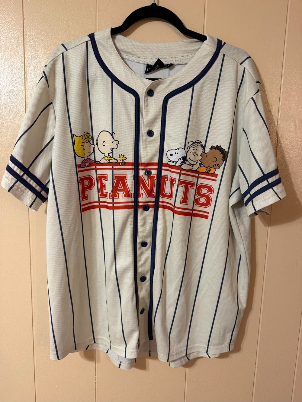 Peanuts Charlie Brown snoopy baseball jersey top